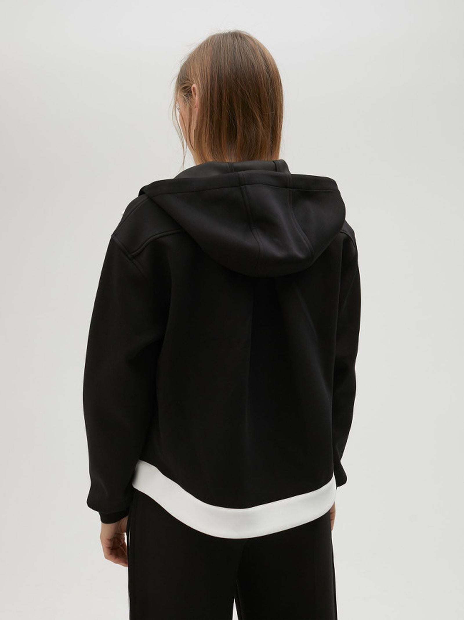 Felpa bicolore con cappuccio LS2511018 00N LOLA 