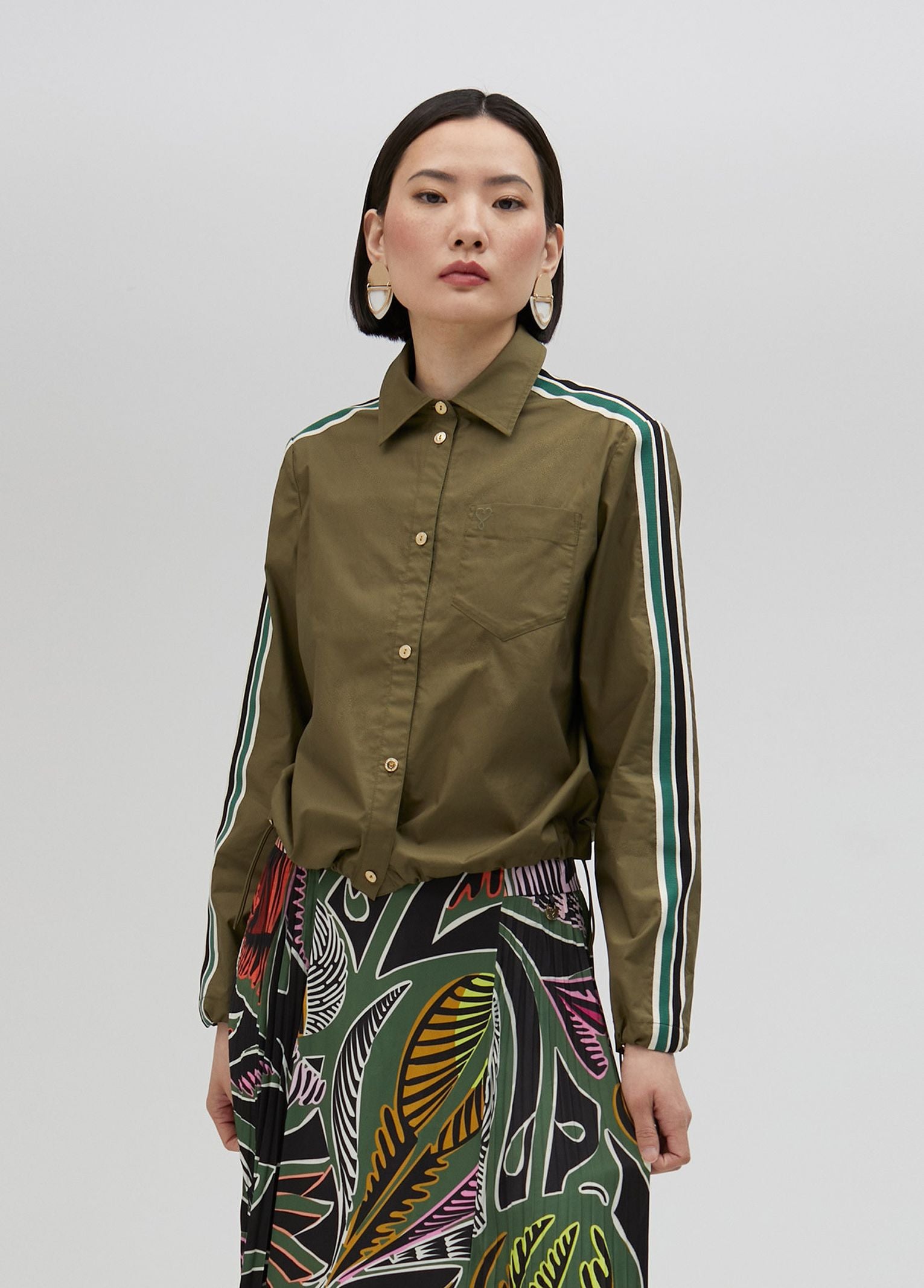 Camicia popeline con elastico LS2515006 060 LOLA 