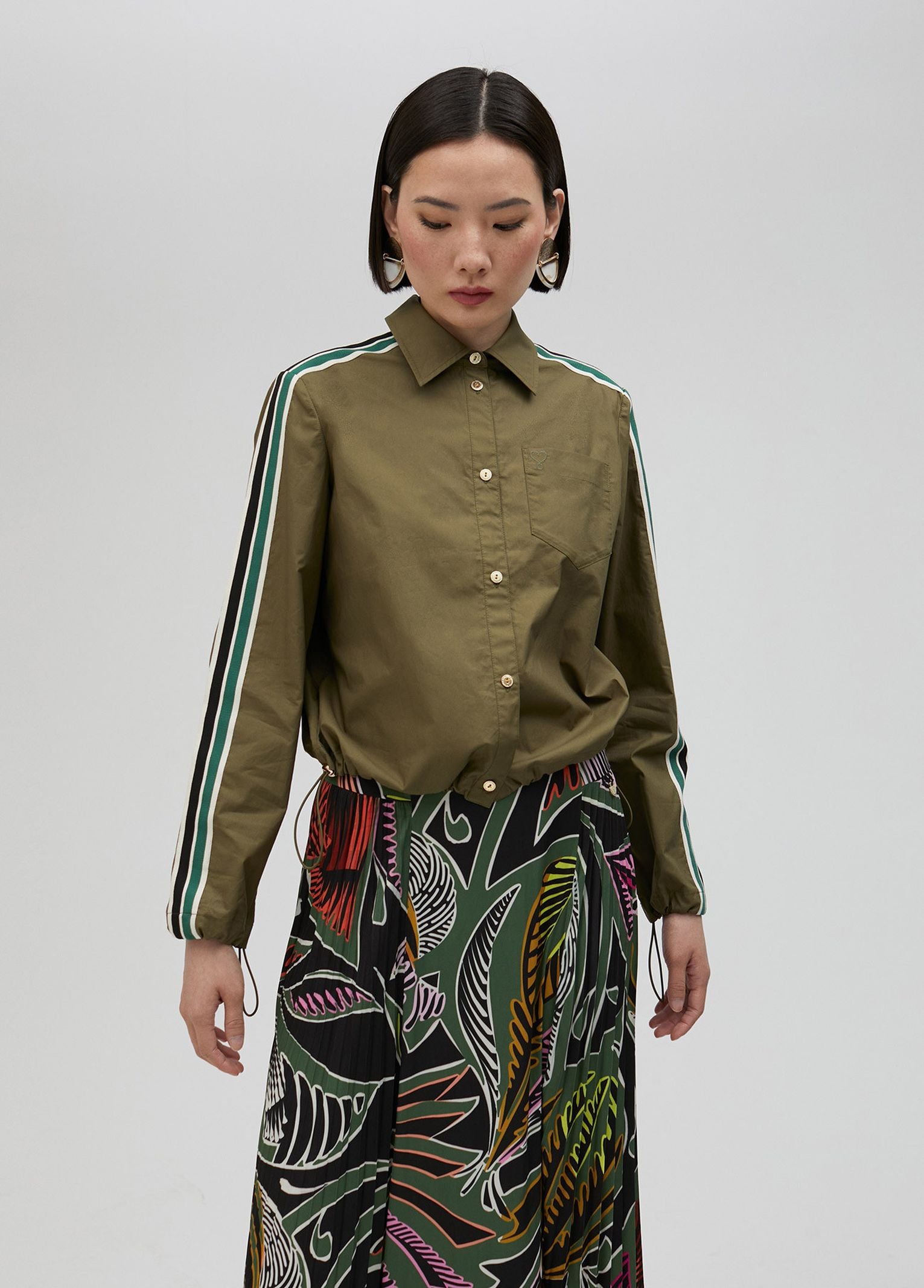 Camicia popeline con elastico LS2515006 060 LOLA 