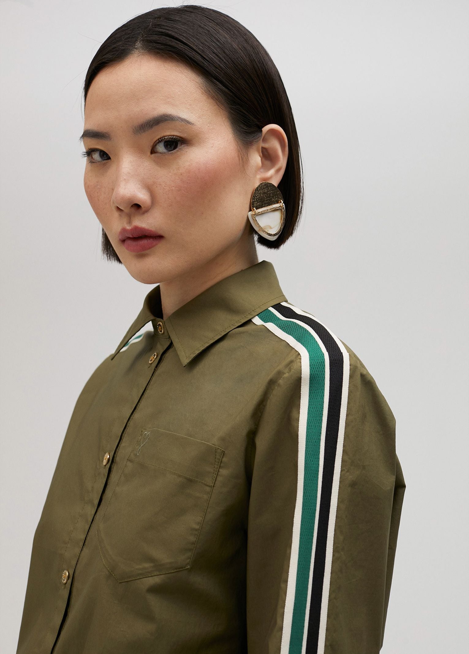 Camicia popeline con elastico LS2515006 060 LOLA 