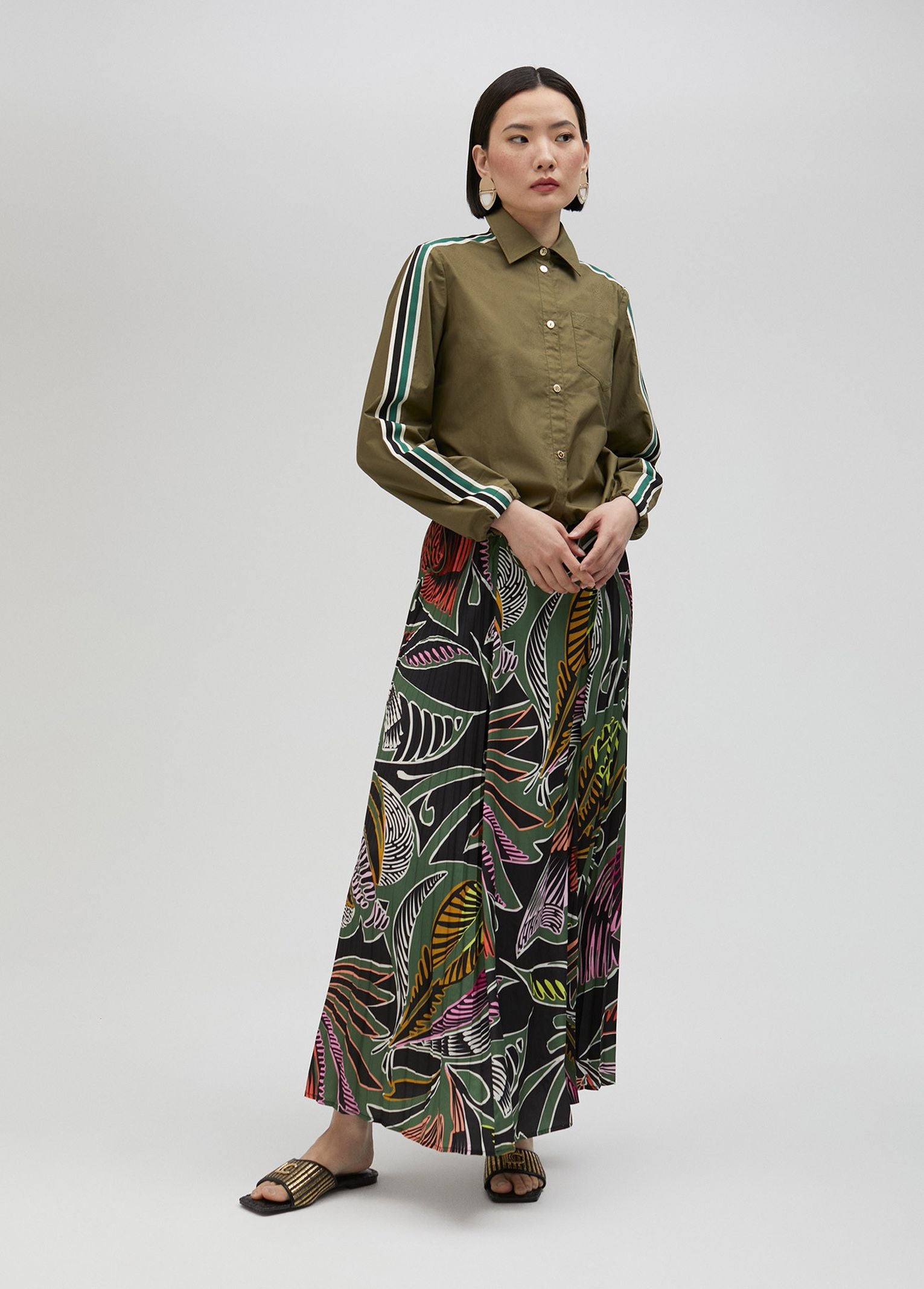 Camicia popeline con elastico LS2515006 060 LOLA 