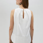 Top in popeline con spalline LS2515007 00B LOLA 