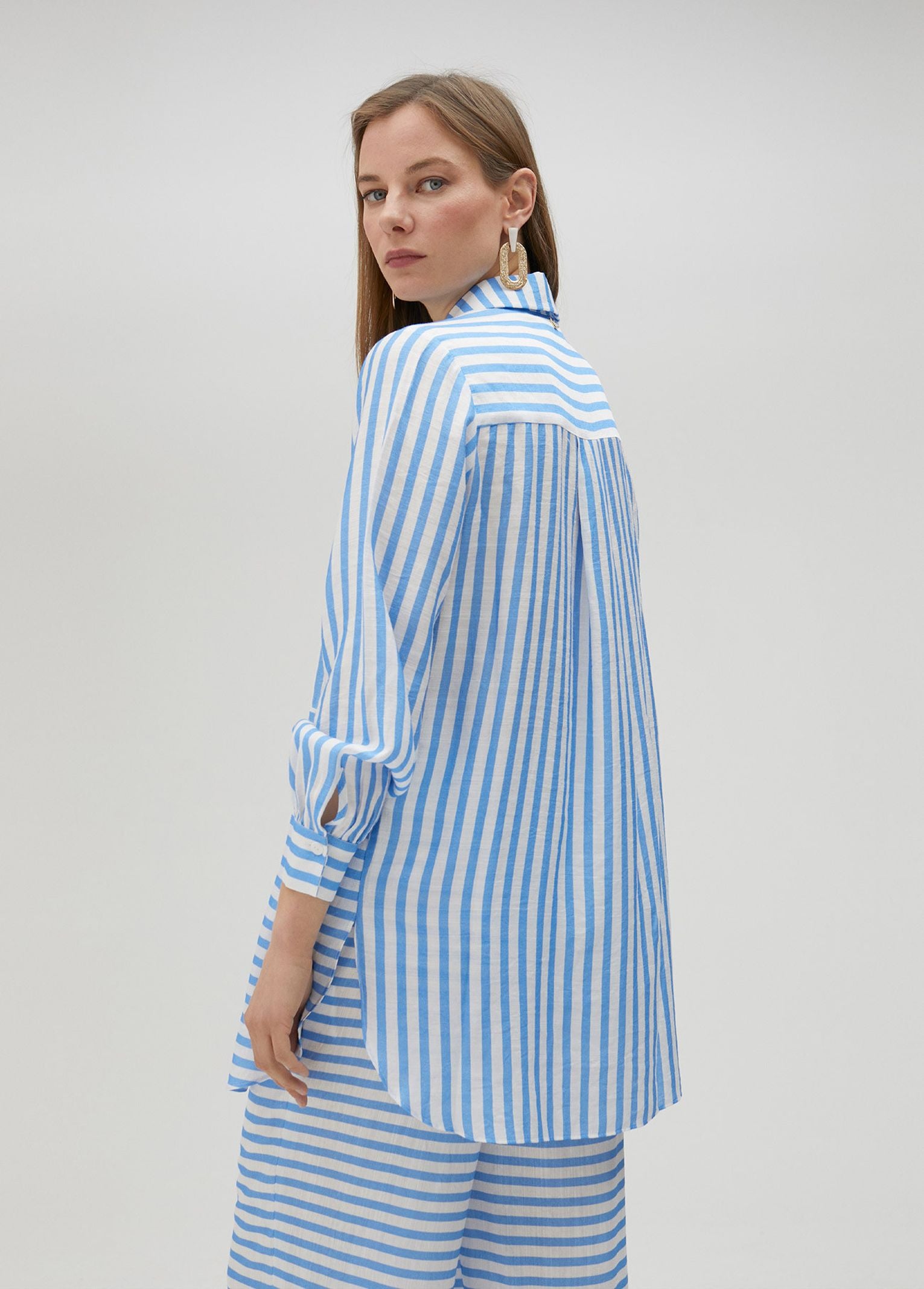 Camicia a righe LS2515011 17B LOLA 