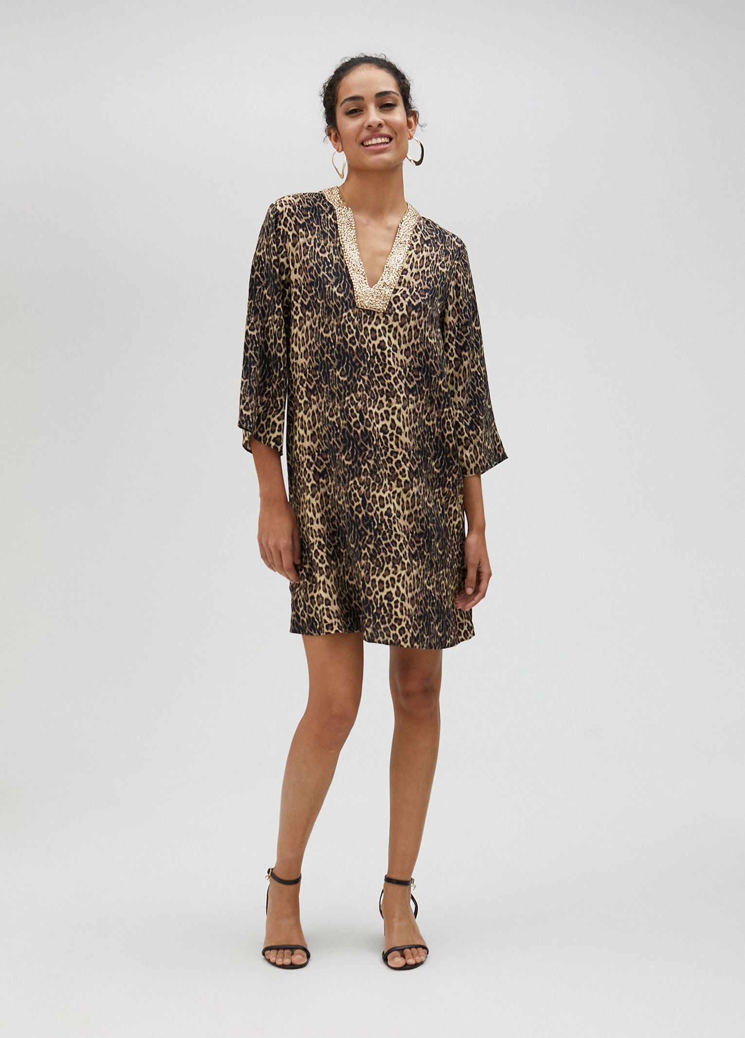 Abito stampa animalier LS2516036 350 LOLA 