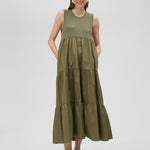 Abito lungo con perline LS2516063 060 LOLA 