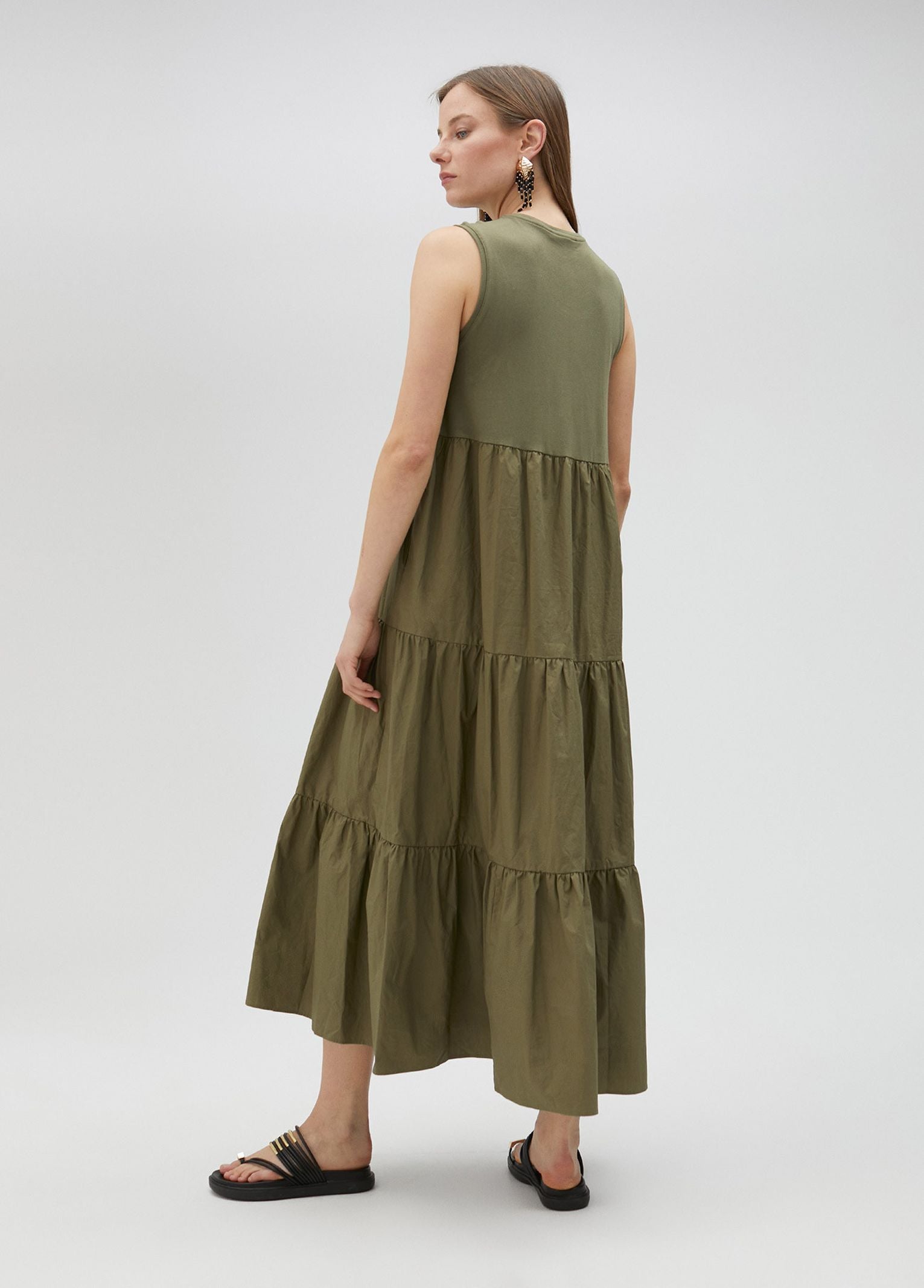 Abito lungo con perline LS2516063 060 LOLA 