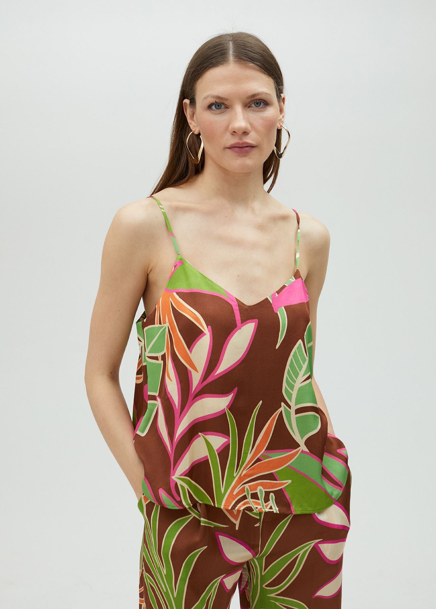 Top con stampa floreale MS2515035 256 LOLA 