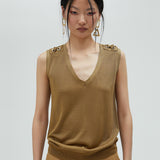 Top con occhielli MS2515048 066 LOLA 