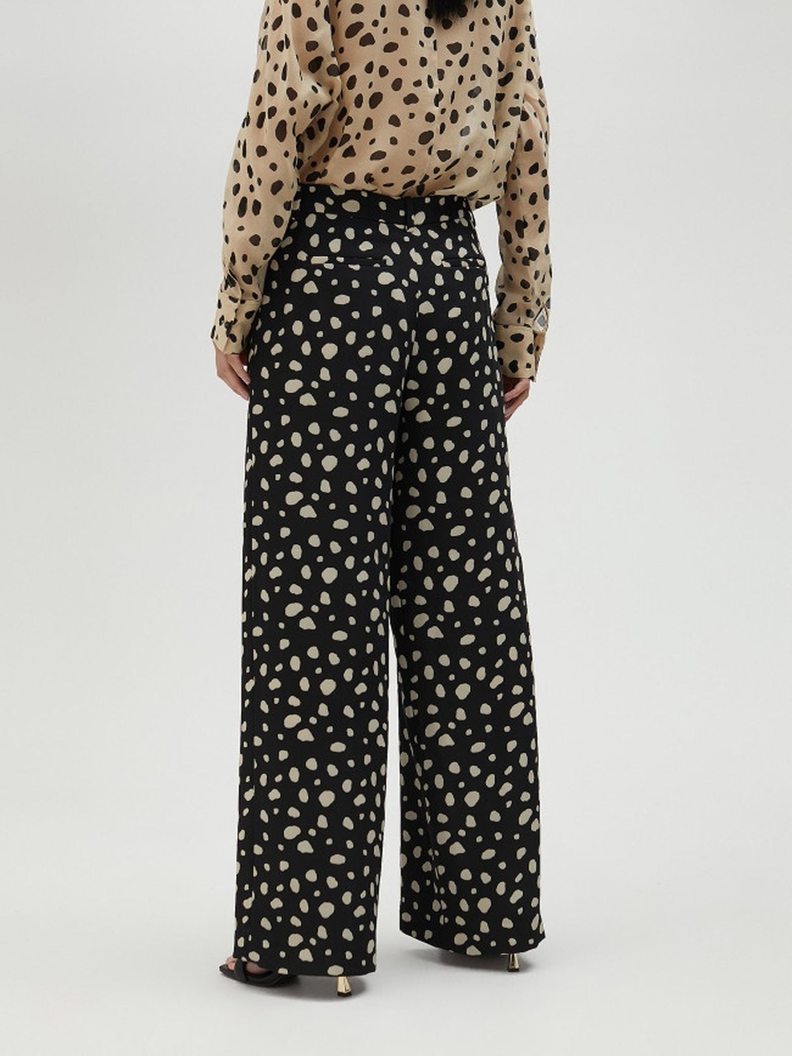 Pantalone palazzo a pois MS2514012 1N0 MAITE 