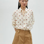 Camicia trasparente motivo pois MS2515026 001 MAITE 