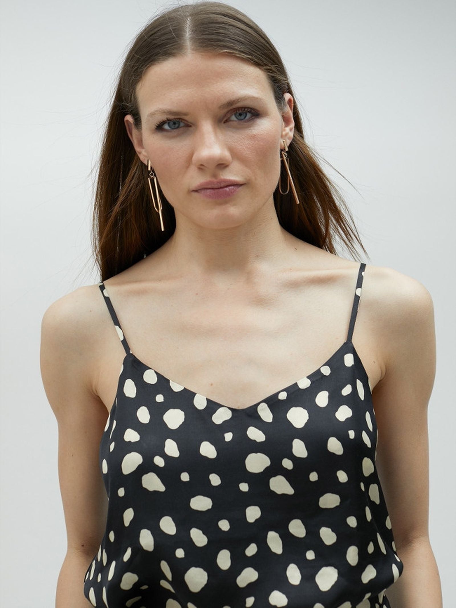 Top spalline sottili a pois MS2515029 1N0 MAITE 