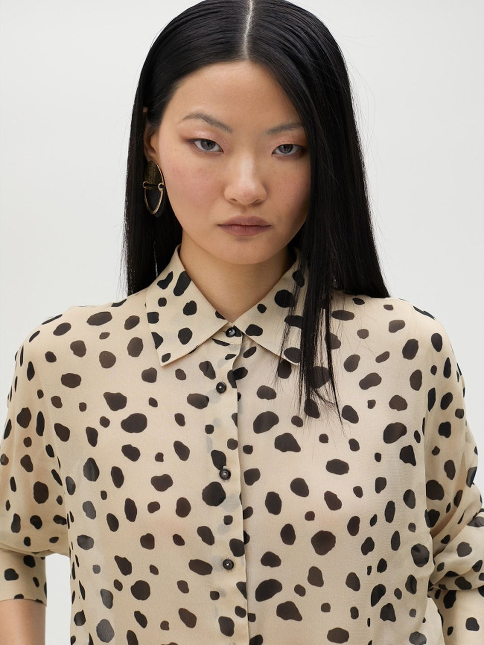 Camicia a pois irregolari MS2515030 10N MAITE 