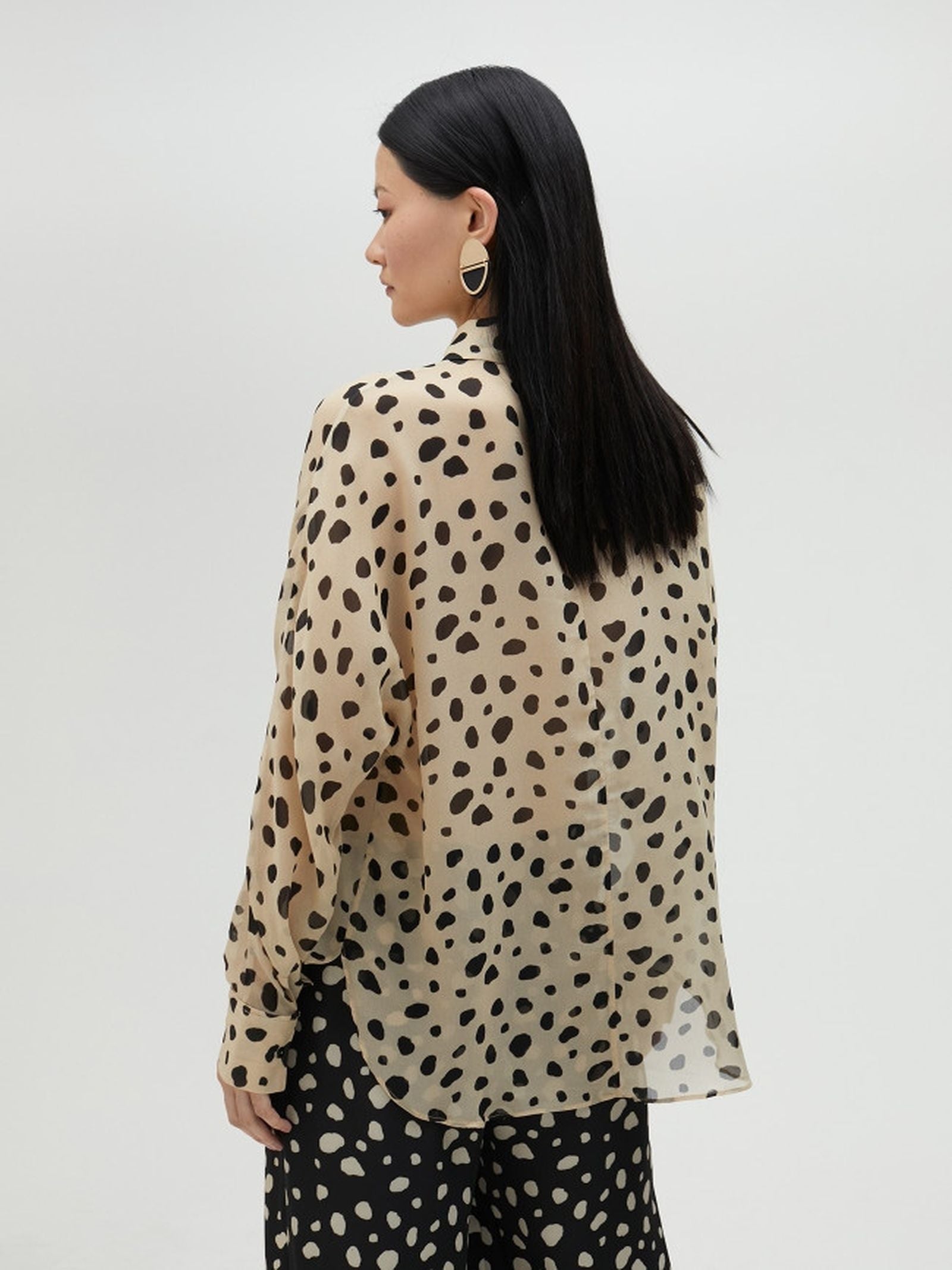 Camicia a pois irregolari MS2515030 10N MAITE 