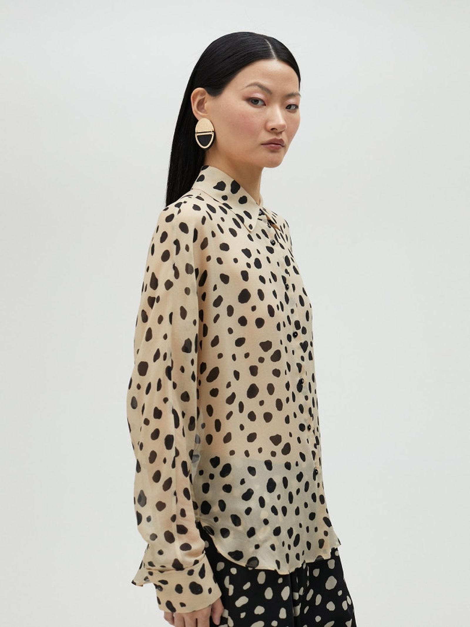 Camicia a pois irregolari MS2515030 10N MAITE 