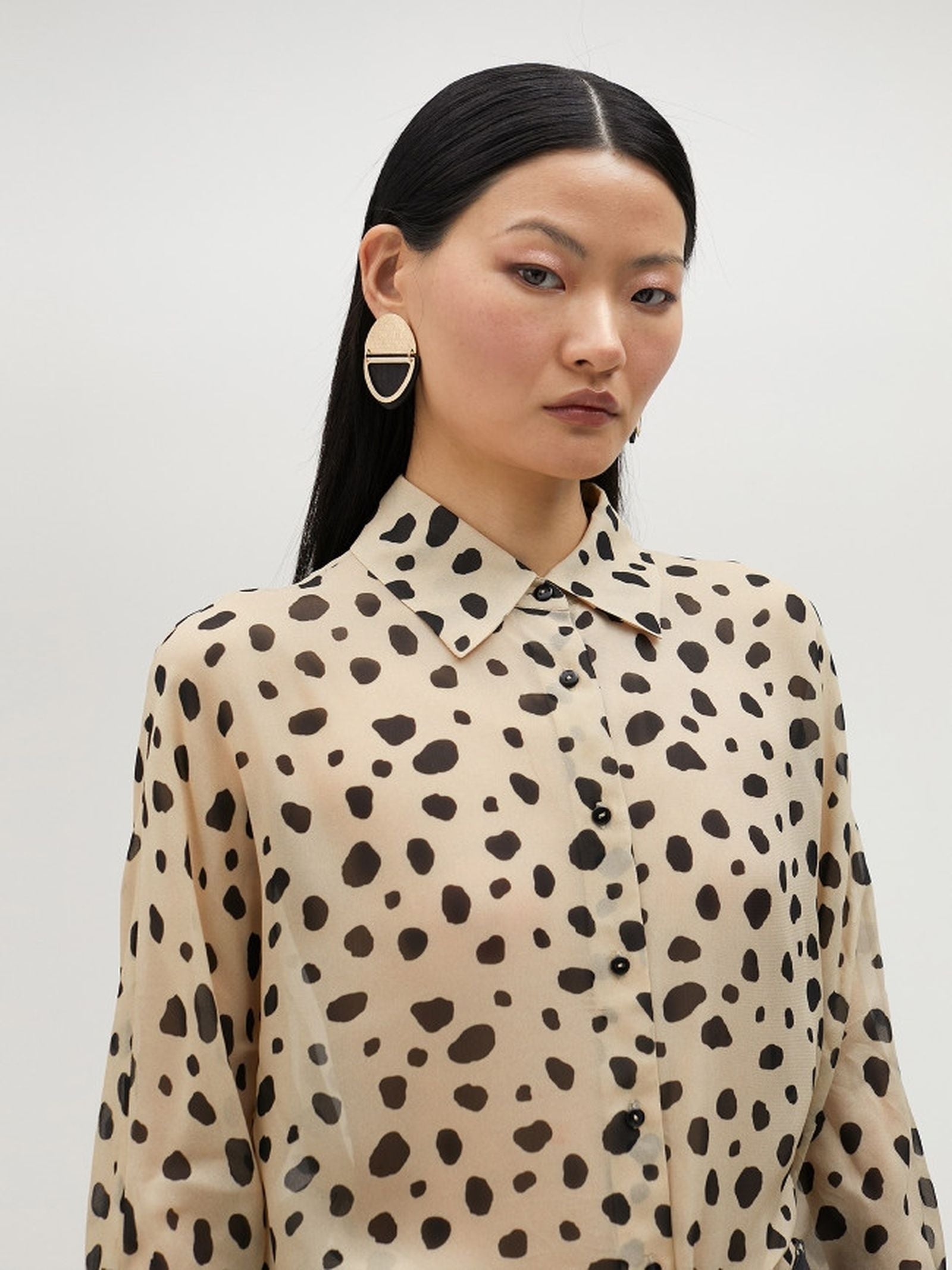 Camicia a pois irregolari MS2515030 10N MAITE 