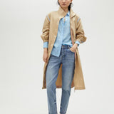 Trench beige con bordini MS2501001 052 MAITE 