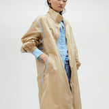 Trench beige con bordini MS2501001 052 MAITE 