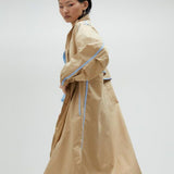 Trench beige con bordini MS2501001 052 MAITE 