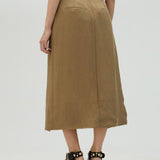 Gonna lunga con spacco centrale MS2508004 052 MAITE 