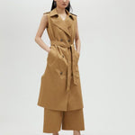 Abito gilet con cintura MS2516028 052 MAITE 