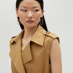 Abito gilet con cintura MS2516028 052 MAITE 