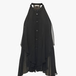 Camicia con rouches C020VU MA001 MANILA GRACE 