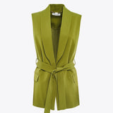 Gilet con cintura G178CU MA509 MANILA GRACE 