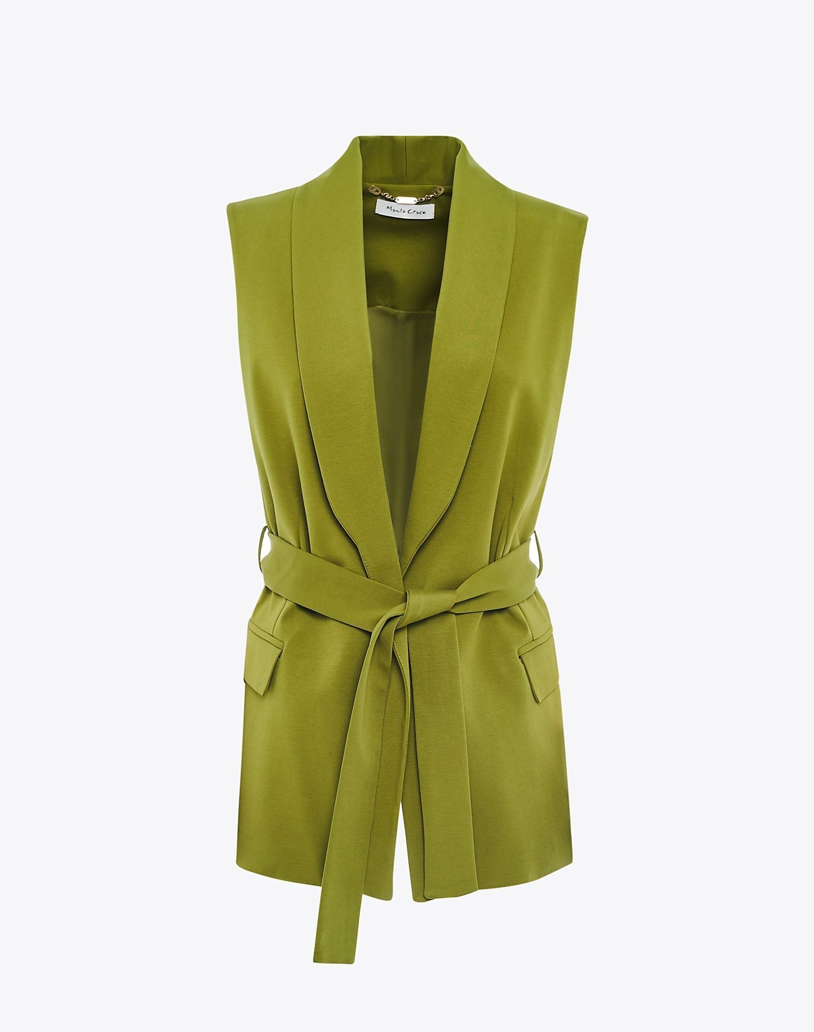 Gilet con cintura G178CU MA509 MANILA GRACE 