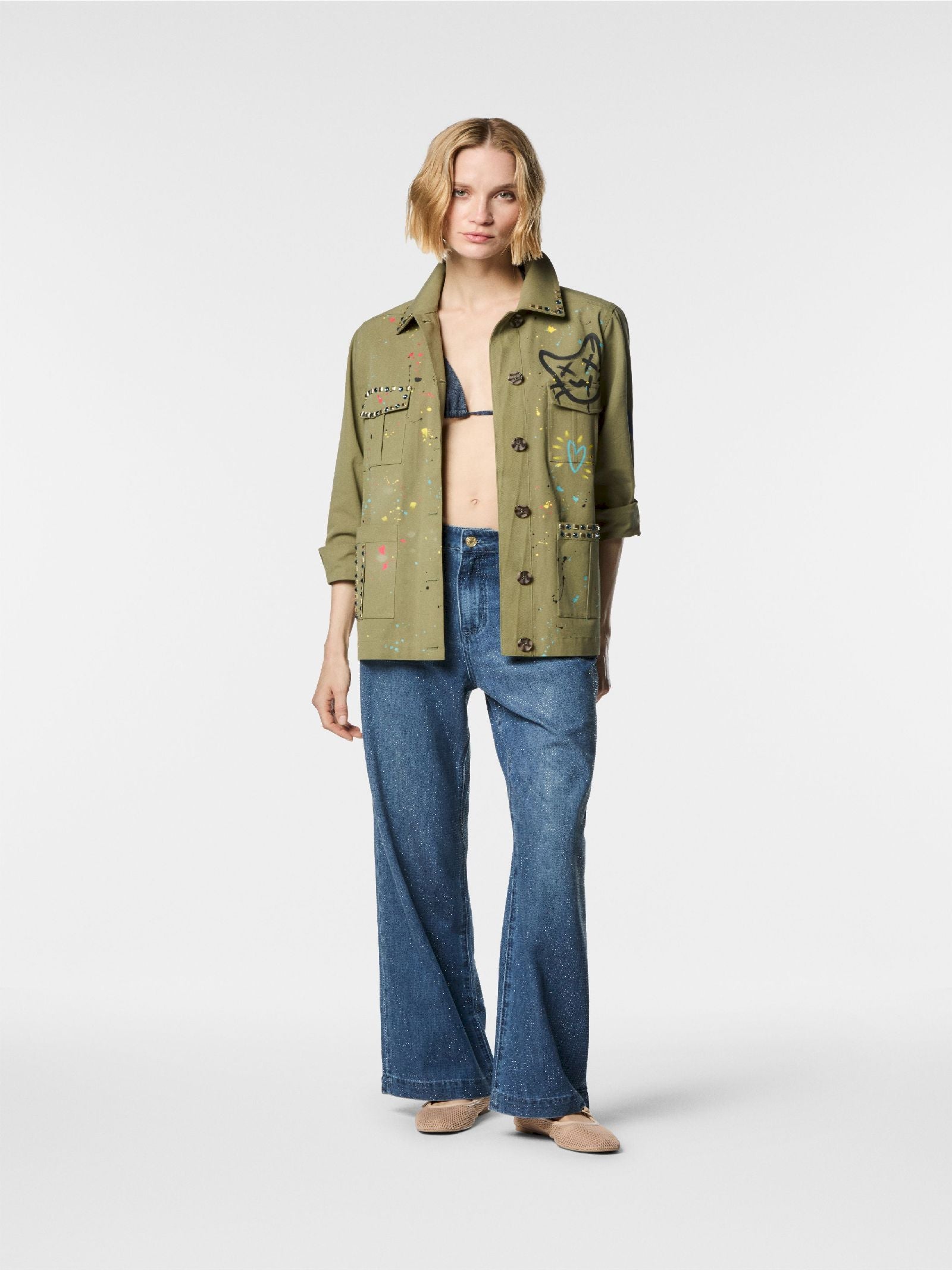 Giacca giubbotto in denim Vanda 39BB-VANDA 0800 NENETTE 
