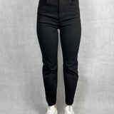 Jeans regular vita alta 12181 NERO OFELIA 