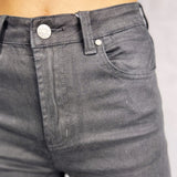 Jeans regular vita alta 12181 NERO OFELIA 