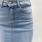 Gonna in denim con spacco davanti 123601JC807 DENIM OFELIA 