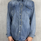 Camicia denim lavaggio chiaro 220102JC710 DENIM OFELIA 