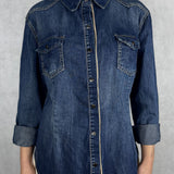 Camicia denim lavaggio scuro 220102JC760 DENIM OFELIA 