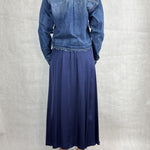 Camicia corta in denim medio scuro 224101JC768 DENIM OFELIA 