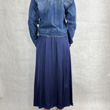 Camicia corta in denim medio scuro 224101JC768 DENIM OFELIA 