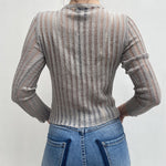 Maglia trasparente maniche lunghe 25002 GRIGIO OFELIA 