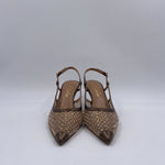Slingback con dettaglio rete e perline - Ofelia 2528 BRONZO OFELIA 