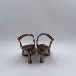 Slingback con dettaglio rete e perline - Ofelia 2528 BRONZO OFELIA 