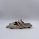 Scarpa bassa aperta con borchie - Ofelia 2569 LATTE OFELIA 