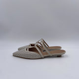 Scarpa bassa aperta con borchie - Ofelia 2569 LATTE OFELIA 