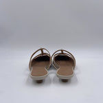 Scarpa bassa aperta con borchie - Ofelia 2569 LATTE OFELIA 