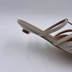 Scarpa bassa aperta con borchie - Ofelia 2569 LATTE OFELIA 