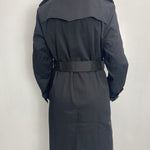 Trench doppio petto con cintura 333 NERO OFELIA 