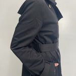 Trench doppio petto con cintura 333 NERO OFELIA 