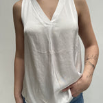 Top smanicato bimateriale 4005 CREMA OFELIA 