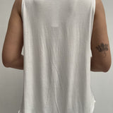 Top smanicato bimateriale 4005 CREMA OFELIA 