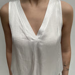 Top smanicato bimateriale 4005 CREMA OFELIA 