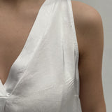 Top smanicato bimateriale 4005 CREMA OFELIA 
