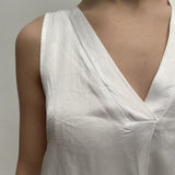 Top smanicato bimateriale 4005 CREMA OFELIA 